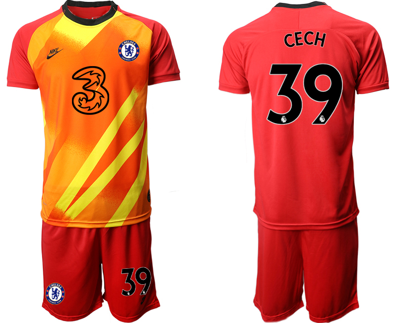 Men 2021 Chelsea red goalkeeper #39 soccer jerseys
